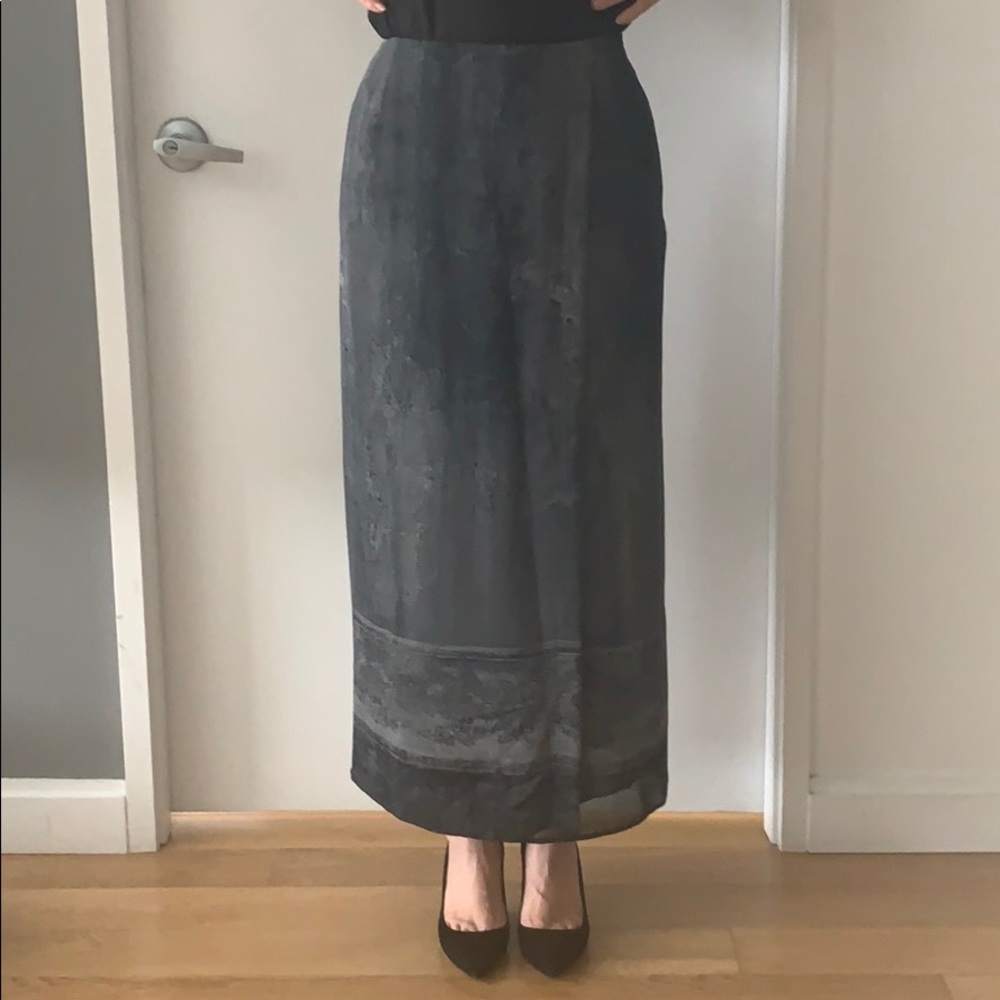 Marks & Spencer Watercolor Print Wrap Skirt